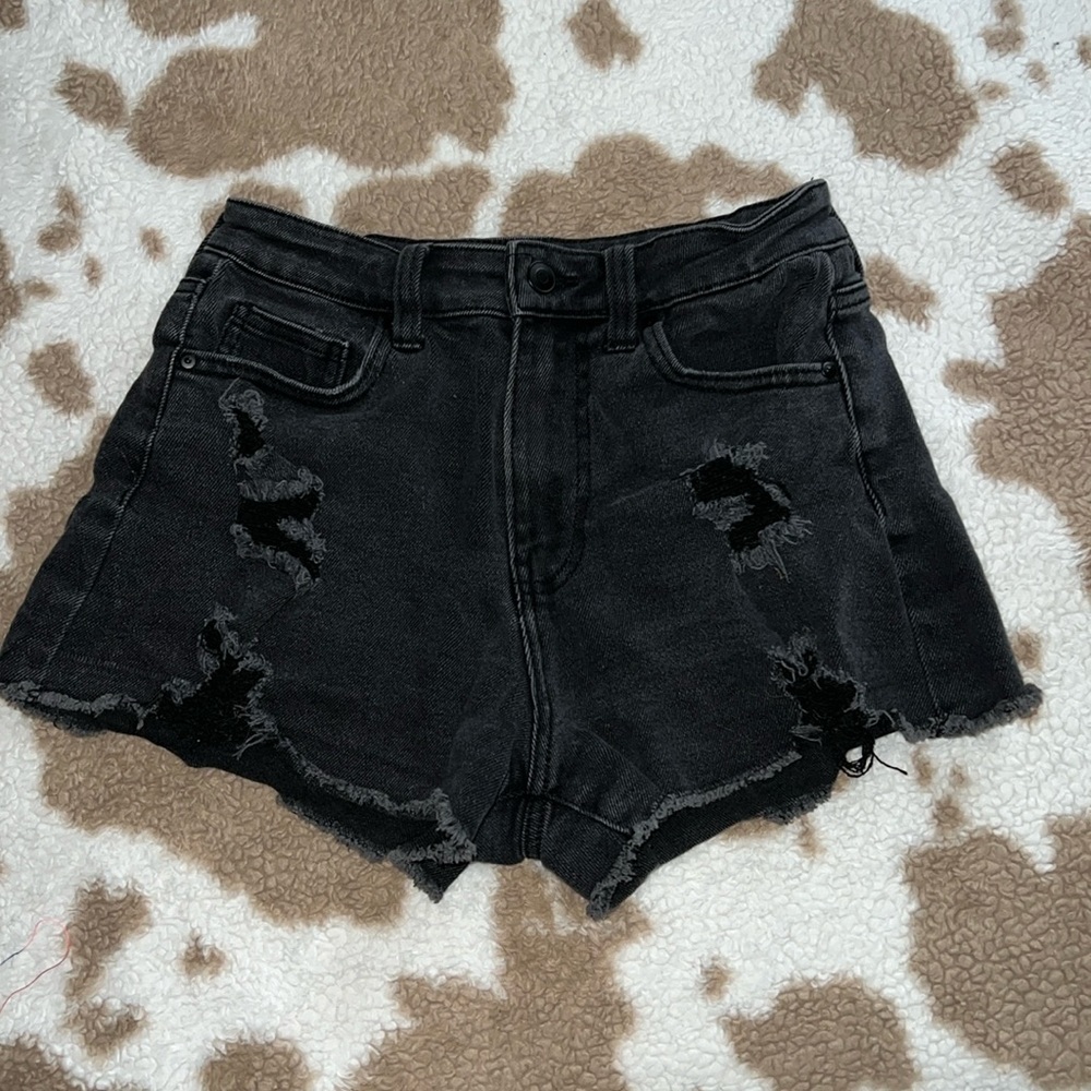 Distressed Black Shorts, No Boundaries, size 10
